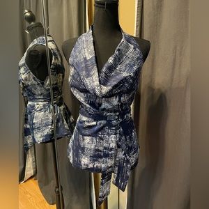 Draped sleeveless wrap shirt from Ann Taylor size 8